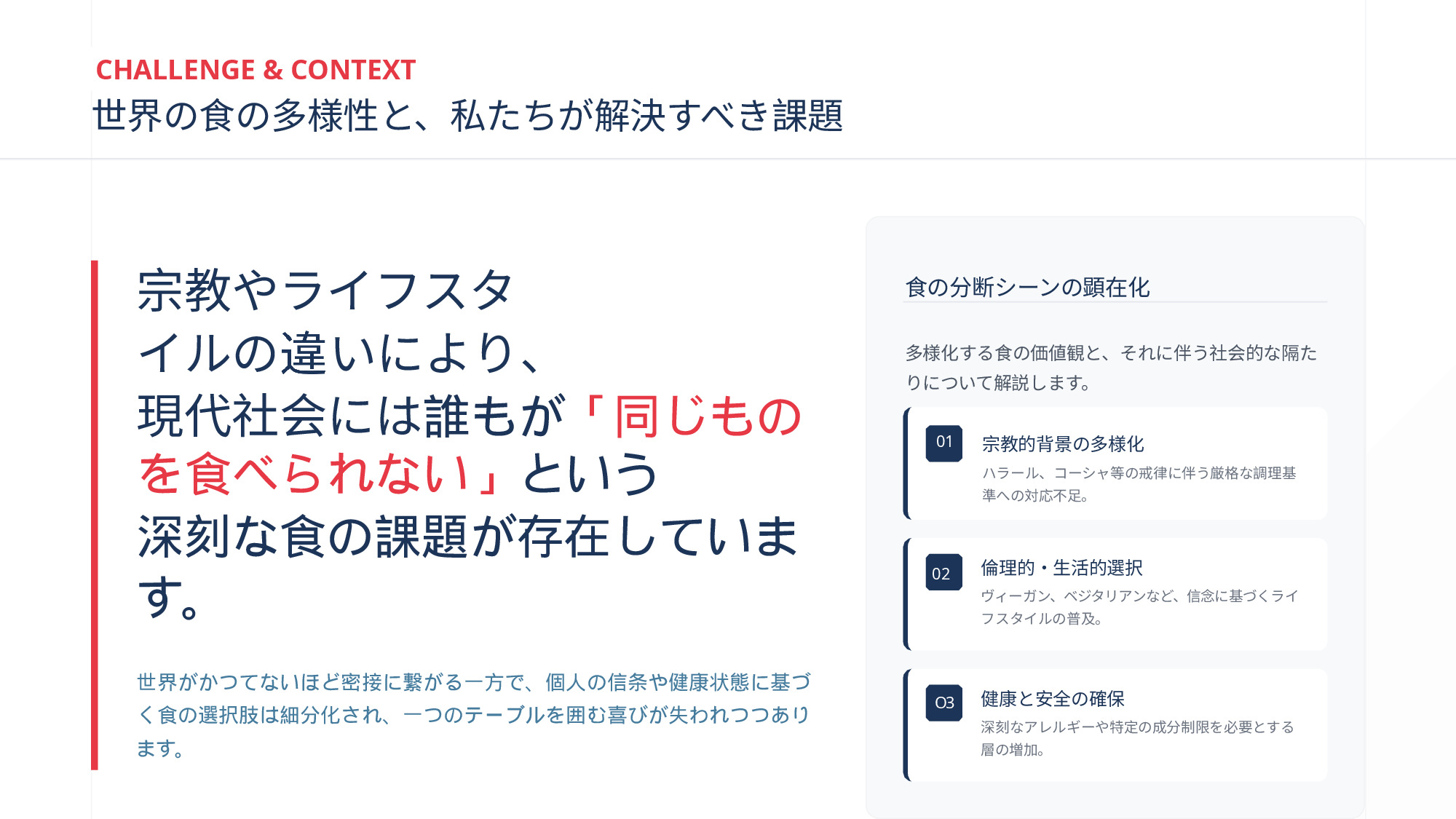 CHALLENGE & CONTEXT